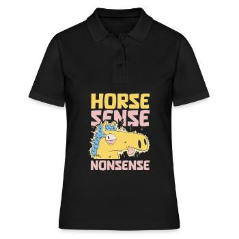 Sports équestres équestres à cheval - Polo Femme - noir - Devant - Ailine (174cm)