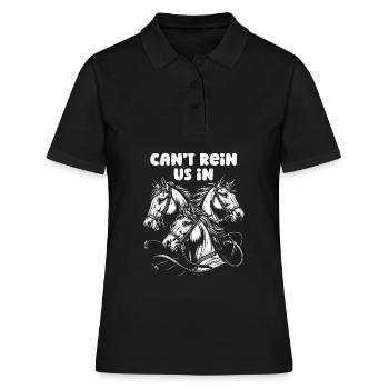 Sports équestres équestres à cheval - Polo Femme - noir - Devant - Ailine (174cm)