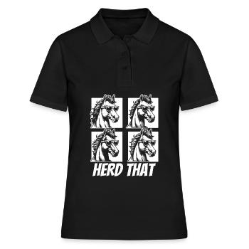 Sports équestres équestres à cheval - Polo Femme - noir - Devant - Ailine (174cm)
