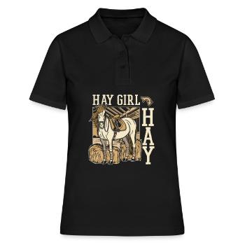 Sports équestres équestres à cheval - Polo Femme - noir - Devant - Ailine (174cm)