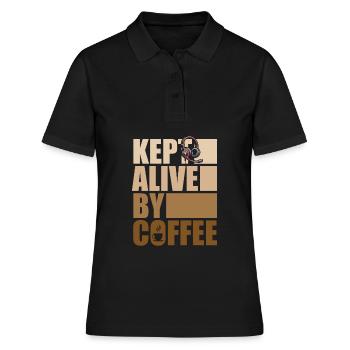 Notruf Leitstelle Einsatzzentrale - Frauen Polo Shirt - Schwarz - Vorne - Ailine (174cm)