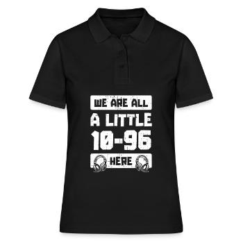 Notruf Leitstelle Einsatzzentrale - Frauen Polo Shirt - Schwarz - Vorne - Ailine (174cm)
