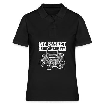 Eishockey Torwart Torwart Puck - Frauen Polo Shirt - Schwarz - Vorne - Ailine (174cm)