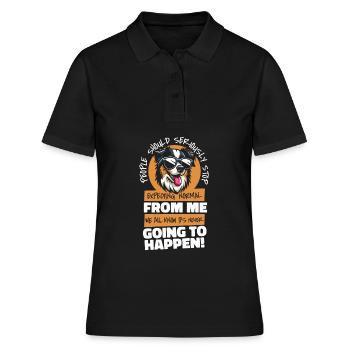 Australian Shepherd - Frauen Polo Shirt - Schwarz - Vorne - Ailine (174cm)