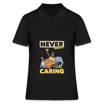 Tierpfleger Zoowärter - Frauen Polo Shirt - Schwarz - Vorne - Ailine (174cm)