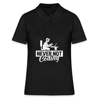 Developer Coder Programmer - Women's Polo Shirt - black - Front - Ailine (174cm)