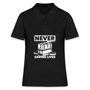 Service ambulancier Paramédicaux Ambulanciers paramédicaux - Polo Femme - noir - Devant - Ailine (174cm)