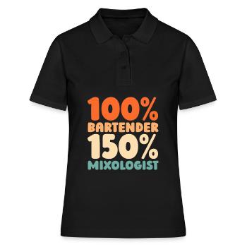 Barman Barman - Polo Femme - noir - Devant - Ailine (174cm)