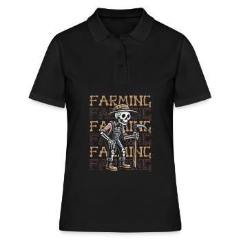 Agriculteur Agriculteur - Polo Femme - noir - Devant - Ailine (174cm)