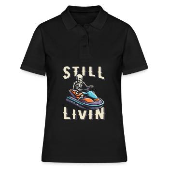 Jet Ski - Frauen Polo Shirt - Schwarz - Vorne - Ailine (174cm)