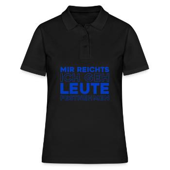 Plombier installateur - Polo Femme - noir - Devant - Ailine (174cm)