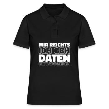 Data Science Data Analyst - Frauen Polo Shirt - Schwarz - Vorne - Ailine (174cm)