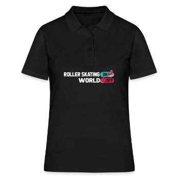 Roller Skates Roller Skating - Women's Polo Shirt - black - Front - Ailine (174cm)