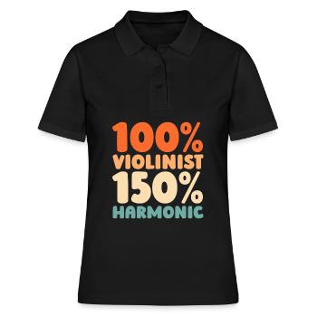 Violon Violon - Polo Femme - noir - Devant - Ailine (174cm)