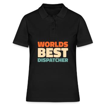 Notruf Leitstelle Einsatzzentrale - Frauen Polo Shirt - Schwarz - Vorne - Ailine (174cm)