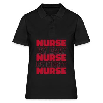 Infirmier - Polo Femme - noir - Devant - Ailine (174cm)