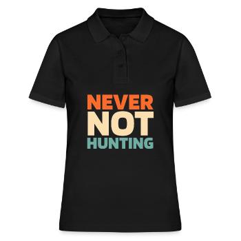 Chasse Chasseur Chasse - Polo Femme - noir - Devant - Ailine (174cm)