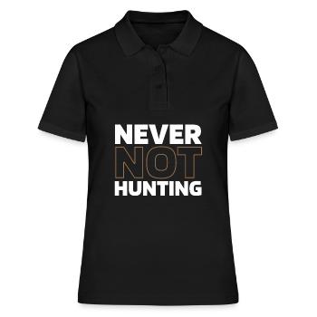 Chasse Chasseur Chasse - Polo Femme - noir - Devant - Ailine (174cm)