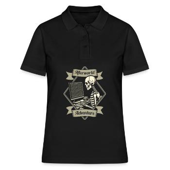 Développeur Codeur Programmeur - Polo Femme - noir - Devant - Ailine (174cm)