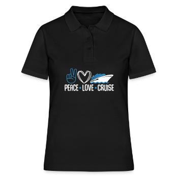 Kreuzfahrt - Frauen Polo Shirt - Schwarz - Vorne - Ailine (174cm)