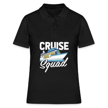 Kreuzfahrt - Frauen Polo Shirt - Schwarz - Vorne - Ailine (174cm)