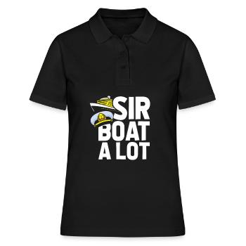 Kreuzfahrt - Frauen Polo Shirt - Schwarz - Vorne - Ailine (174cm)
