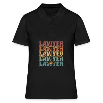 Anwalt Jurist Jura - Frauen Polo Shirt - Schwarz - Vorne - Ailine (174cm)
