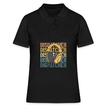 Notruf Leitstelle Einsatzzentrale - Frauen Polo Shirt - Schwarz - Vorne - Ailine (174cm)