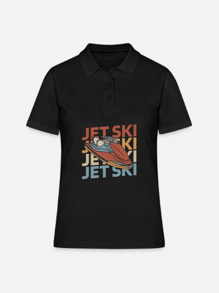 Jet Ski - Polo Femme - noir