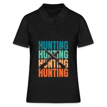 Chasse Chasseur Chasse - Polo Femme - noir - Devant - Ailine (174cm)