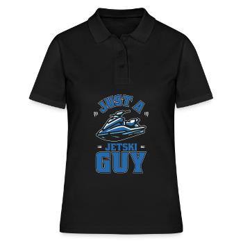 Jet Ski Just A Jet Ski Guy - Frauen Polo Shirt - Schwarz - Vorne - Ailine (174cm)
