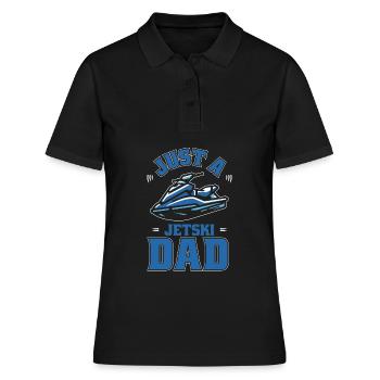 Jet Ski Just A Jet Ski Dad - Frauen Polo Shirt - Schwarz - Vorne - Ailine (174cm)