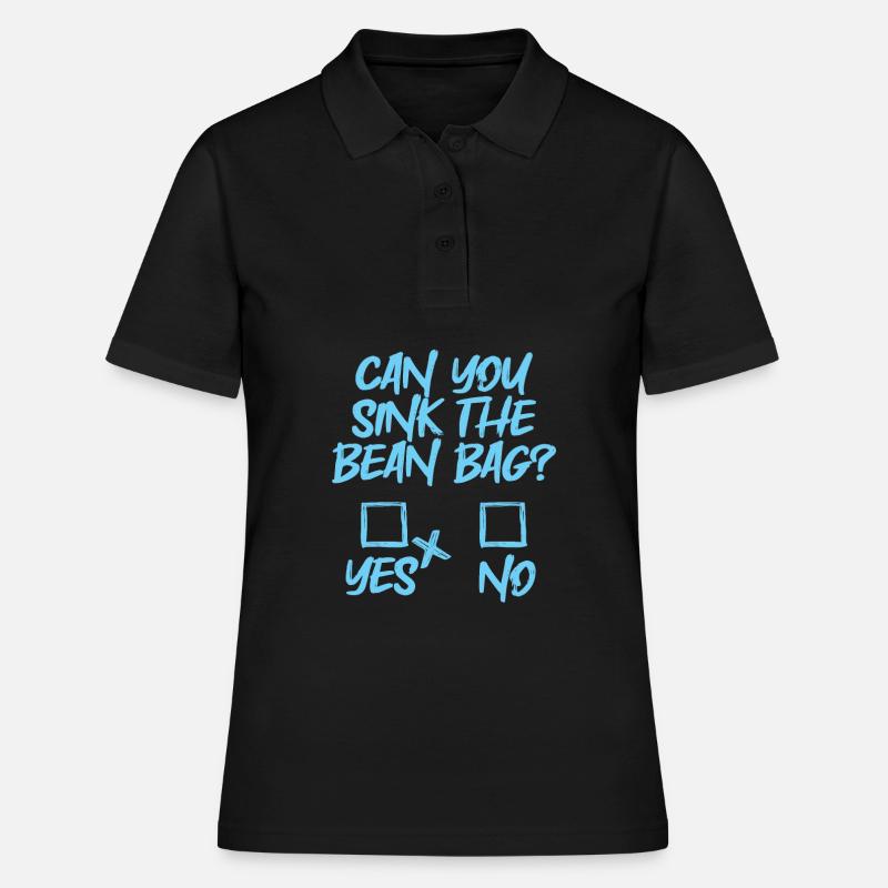 Cornhole Blind Hole Game Funny - Women's Polo Shirt - black