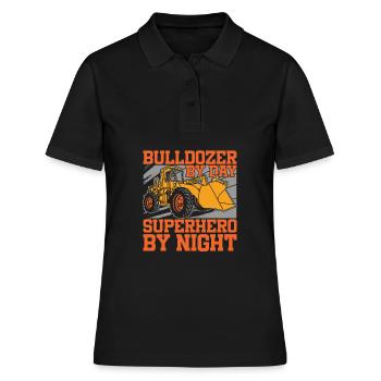 Bulldozer Planierraupe - Polo Femme - noir - Devant - Ailine (174cm)