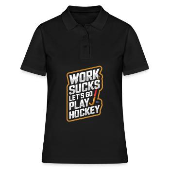 hockey sur gazon - Polo Femme - noir - Devant - Ailine (174cm)