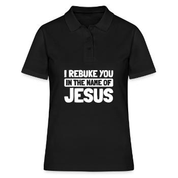 Christ Christentum - Frauen Polo Shirt - Schwarz - Vorne - Ailine (174cm)