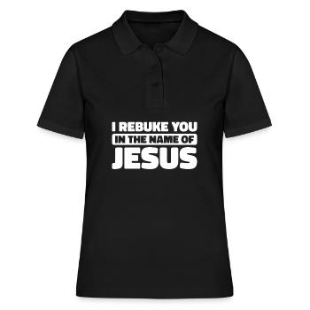 Christ Christentum - Frauen Polo Shirt - Schwarz - Vorne - Ailine (174cm)