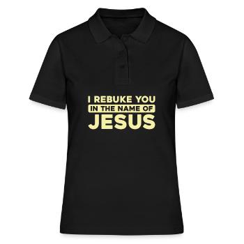 Christ Christentum - Frauen Polo Shirt - Schwarz - Vorne - Ailine (174cm)