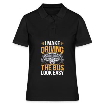 Chauffeur d’autobus - Polo Femme - noir - Devant - Ailine (174cm)