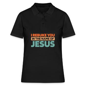 Christ Christentum - Frauen Polo Shirt - Schwarz - Vorne - Ailine (174cm)