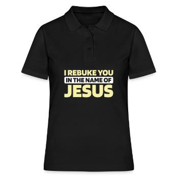 Christ Christentum - Frauen Polo Shirt - Schwarz - Vorne - Ailine (174cm)