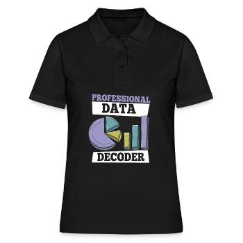 Data Science Data Analyst - Frauen Polo Shirt - Schwarz - Vorne - Ailine (174cm)
