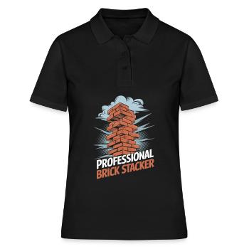 Bricklayer - Women's Polo Shirt - black - Front - Ailine (174cm)