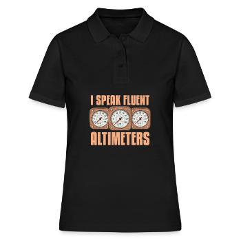 Flight Engineer - Women's Polo Shirt - black - Front - Ailine (174cm)