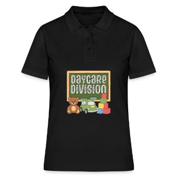 Maternelle Enseignant Équipe d’Assistante maternelle - Polo Femme - noir - Devant - Ailine (174cm)