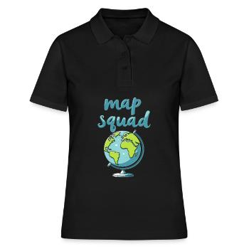 Geography Geographer Kader - Women's Polo Shirt - black - Front - Ailine (174cm)