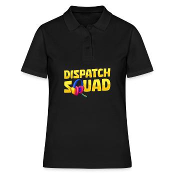 Notruf Leitstelle Einsatzzentrale Kader - Frauen Polo Shirt - Schwarz - Vorne - Ailine (174cm)