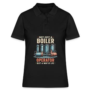 Boiler operators - Women's Polo Shirt - black - Front - Ailine (174cm)