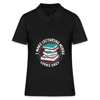 Professor - Women's Polo Shirt - black - Front - Ailine (174cm)