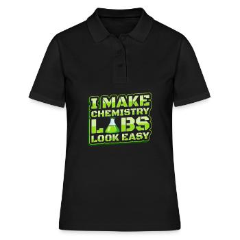 Chemical laboratory assistant - Women's Polo Shirt - black - Front - Ailine (174cm)